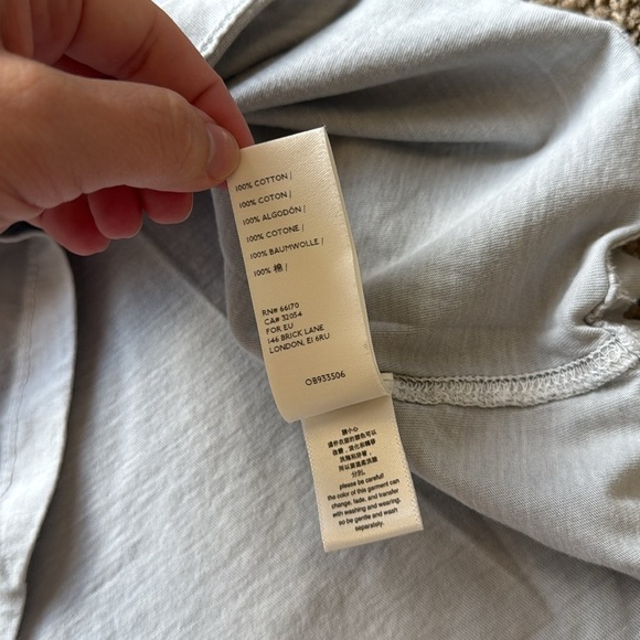 Free People We The Free Be Free Tunic Long Sleeve Light Grey T Shirt - Picture 6 of 8